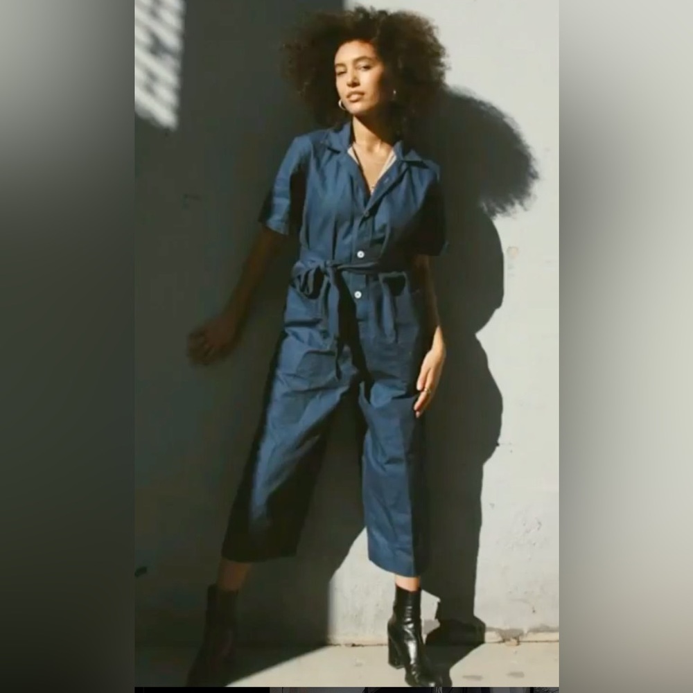 AUROREI handmade denim jumpsuit